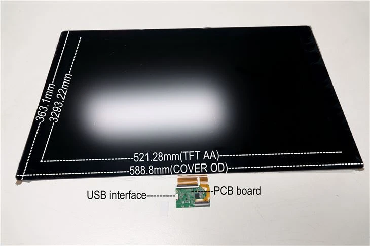 Raspberry Pi 23.6 inch ihuenyo mmetụ
